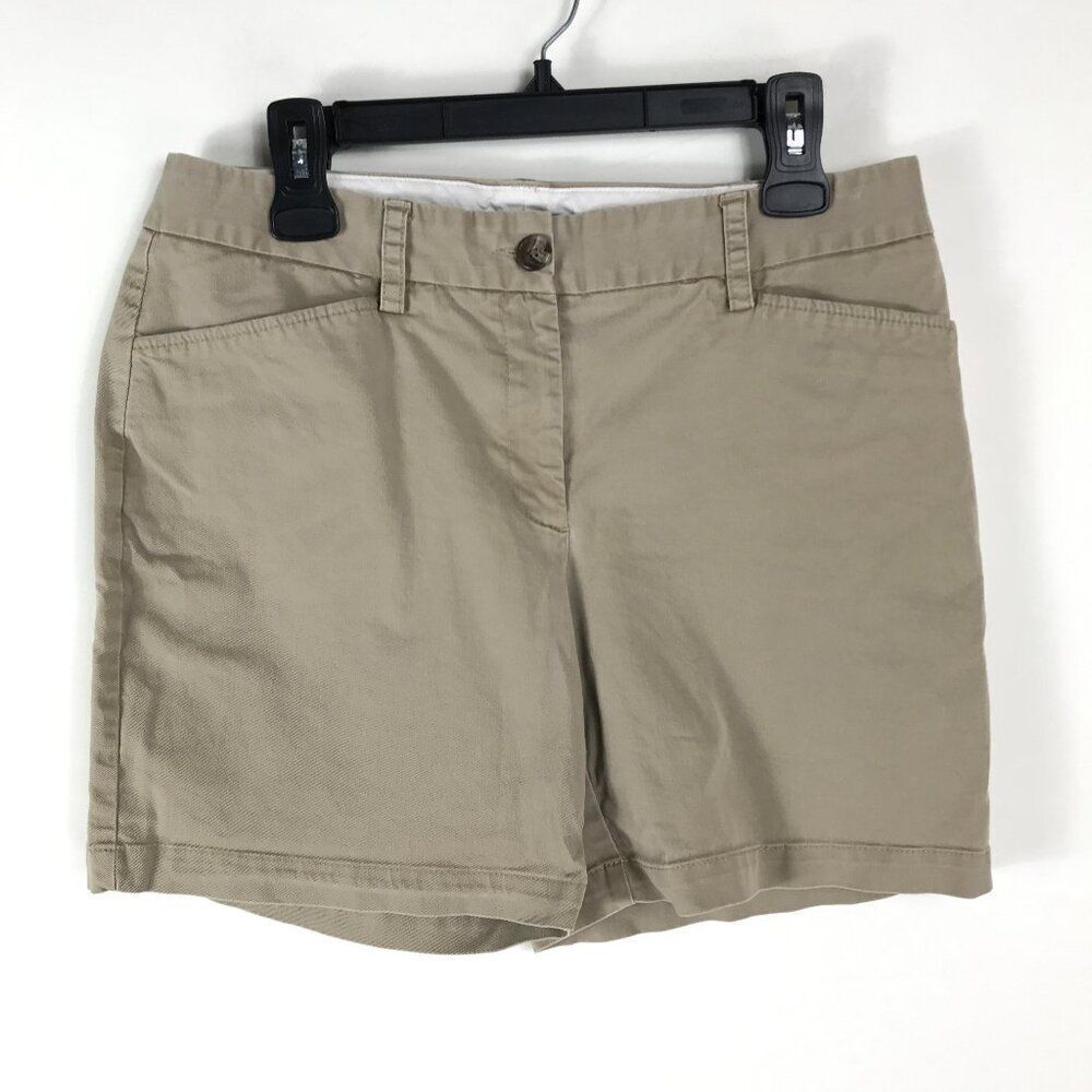 Lands' End Fit 2 Women's Shorts Size 10 Pockets Stretch Casual Summer Outdoor